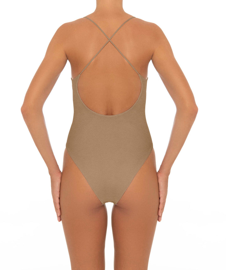 BSWS-S33 V-Neck Cut Out One Piece