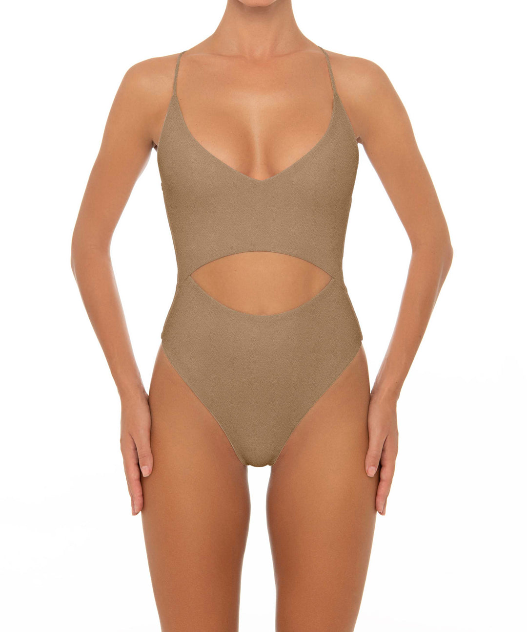 BSWS-S33 V-Neck Cut Out One Piece