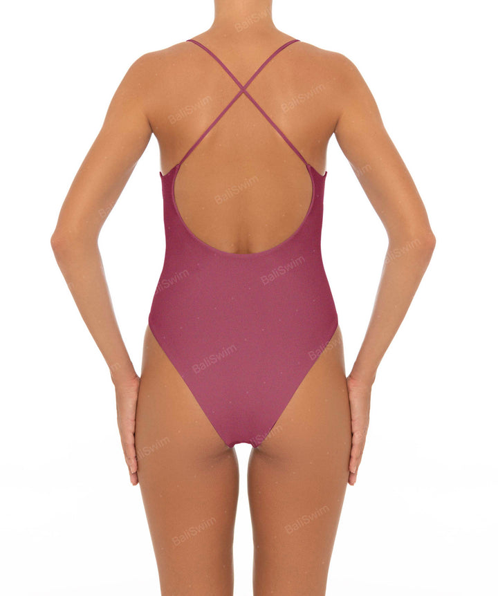 BSWS-S33 V-Neck Cut Out One Piece