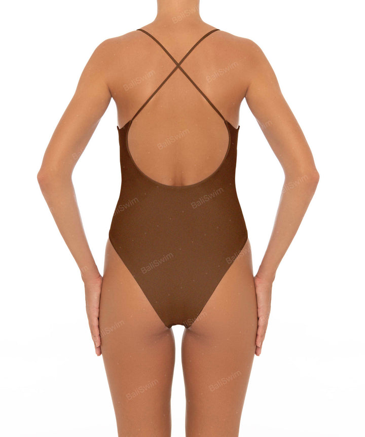 BSWS-S33 V-Neck Cut Out One Piece