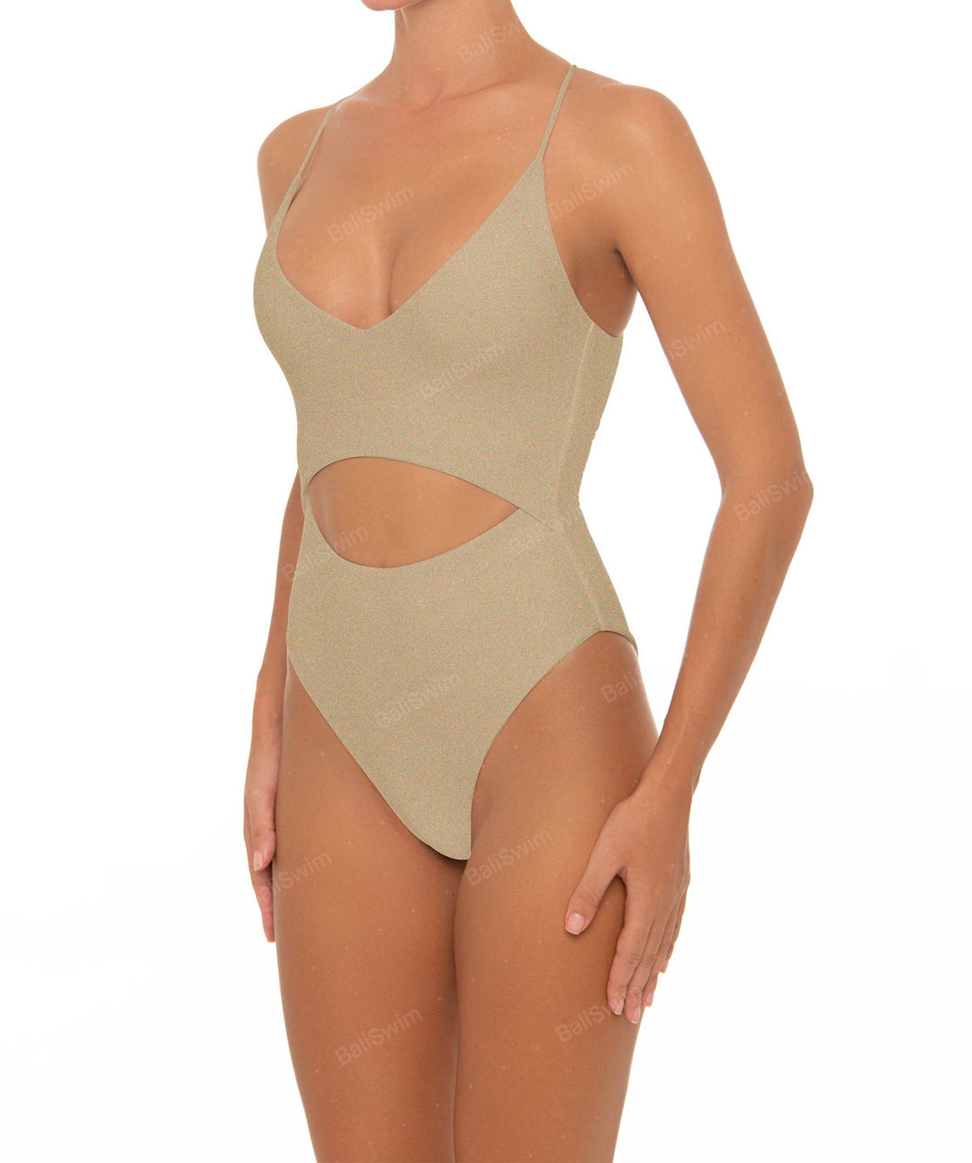 BSWS-S33 V-Neck Cut Out One Piece
