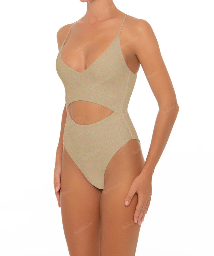 BSWS-S33 V-Neck Cut Out One Piece