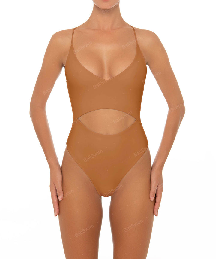 BSWS-S33 V-Neck Cut Out One Piece