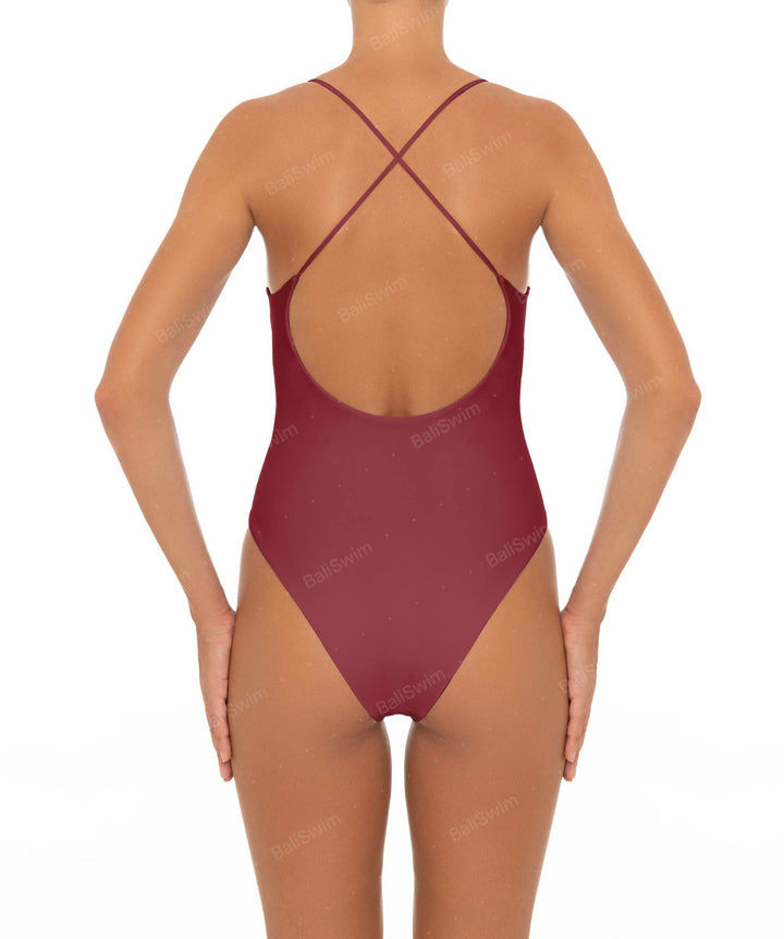 BSWS-S33 V-Neck Cut Out One Piece
