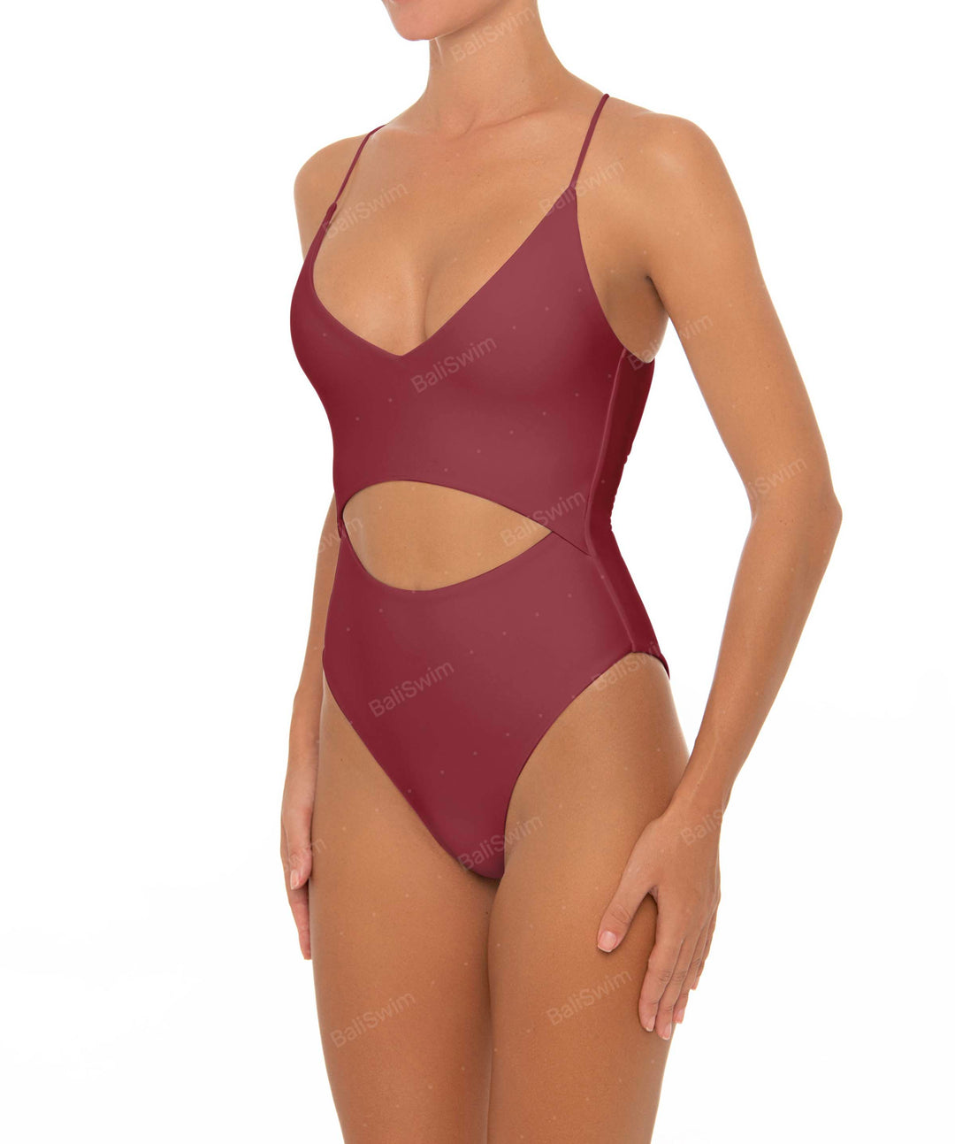 BSWS-S33 V-Neck Cut Out One Piece