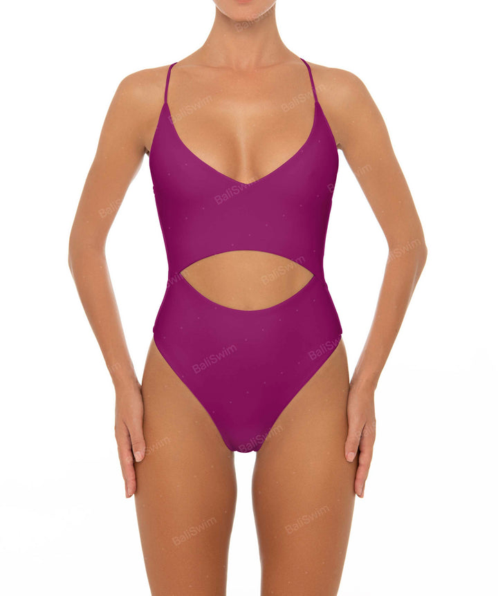 BSWS-S33 V-Neck Cut Out One Piece