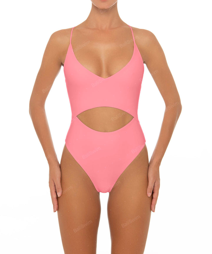 BSWS-S33 V-Neck Cut Out One Piece