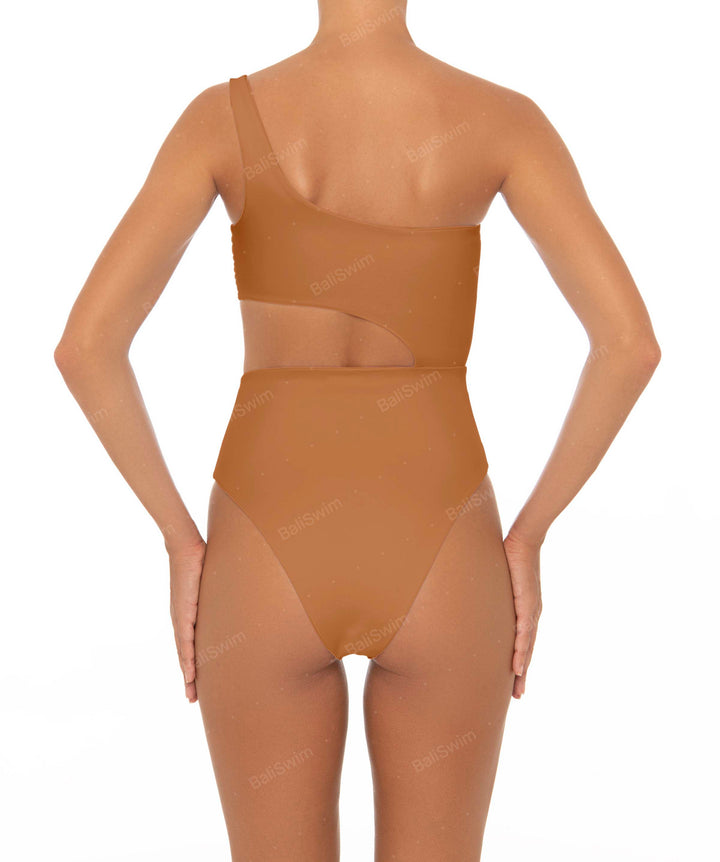 BSWS-S34 Asymmetrical Side Cutout One Piece