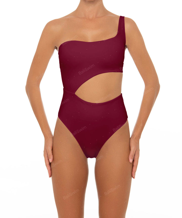 BSWS-S34 Asymmetrical Side Cutout One Piece
