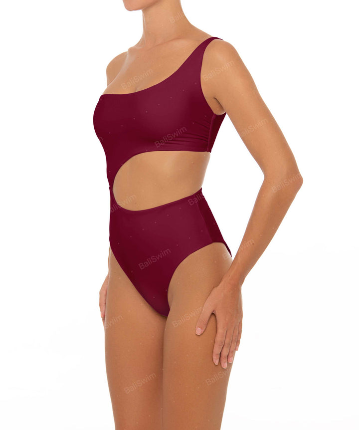 BSWS-S34 Asymmetrical Side Cutout One Piece