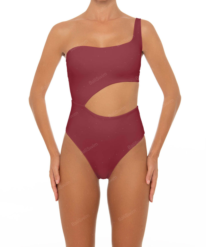 BSWS-S34 Asymmetrical Side Cutout One Piece