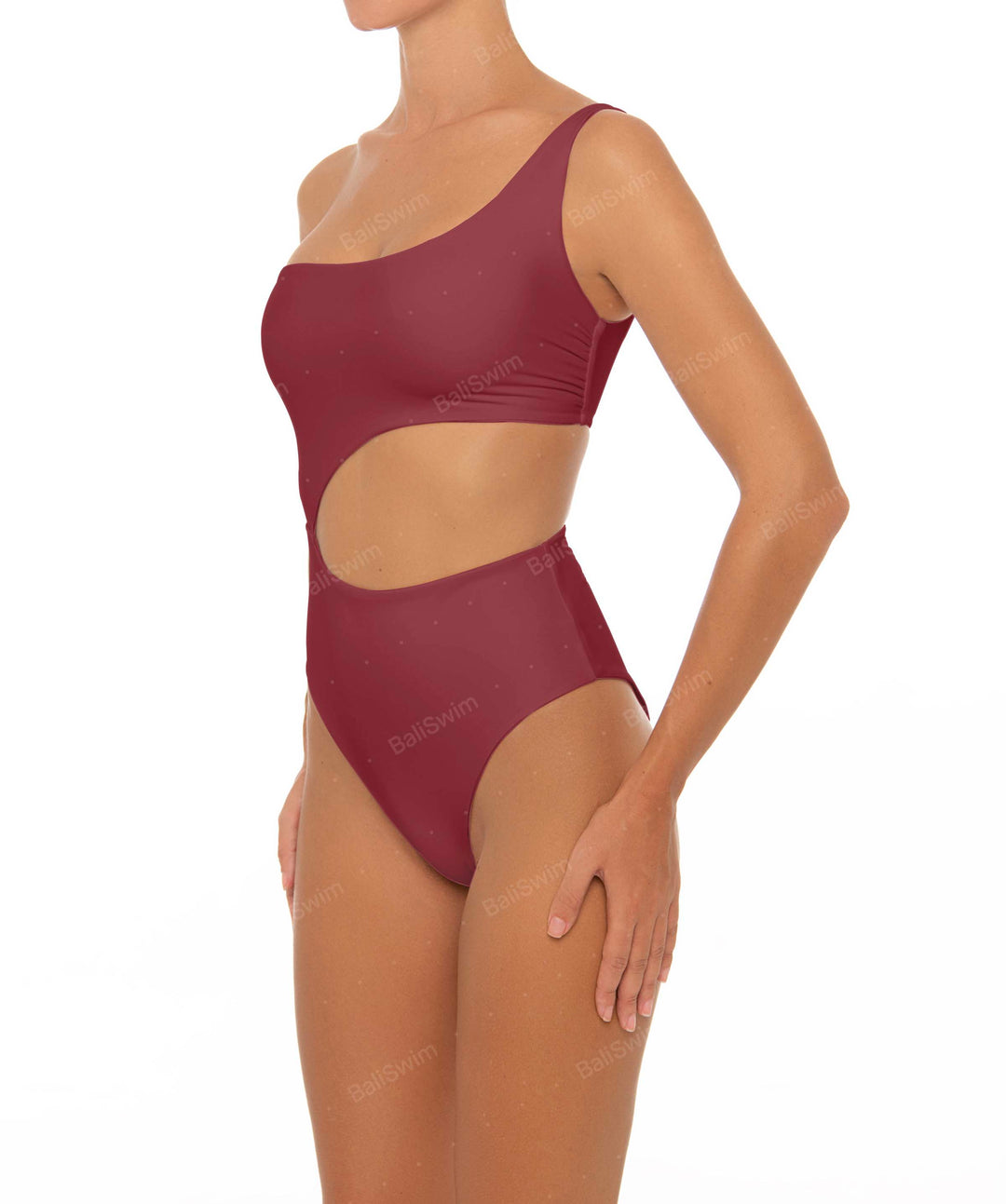 BSWS-S34 Asymmetrical Side Cutout One Piece