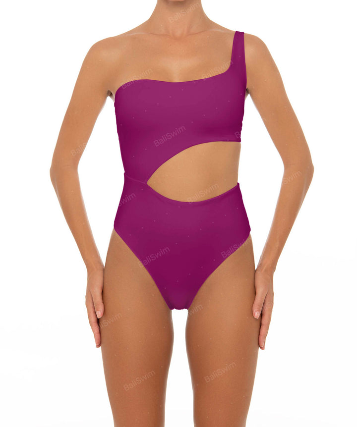 BSWS-S34 Asymmetrical Side Cutout One Piece