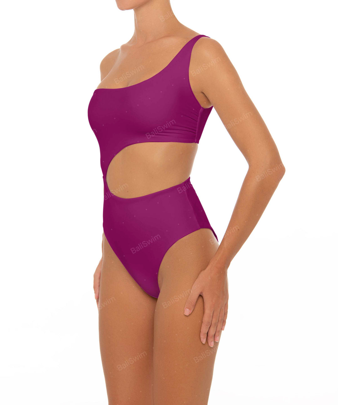 BSWS-S34 Asymmetrical Side Cutout One Piece