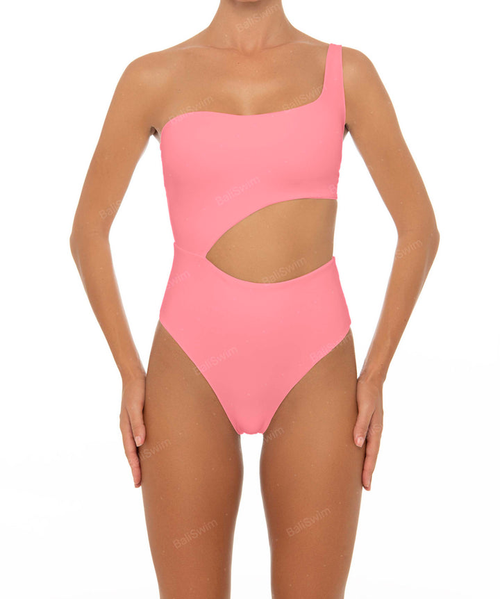 BSWS-S34 Asymmetrical Side Cutout One Piece