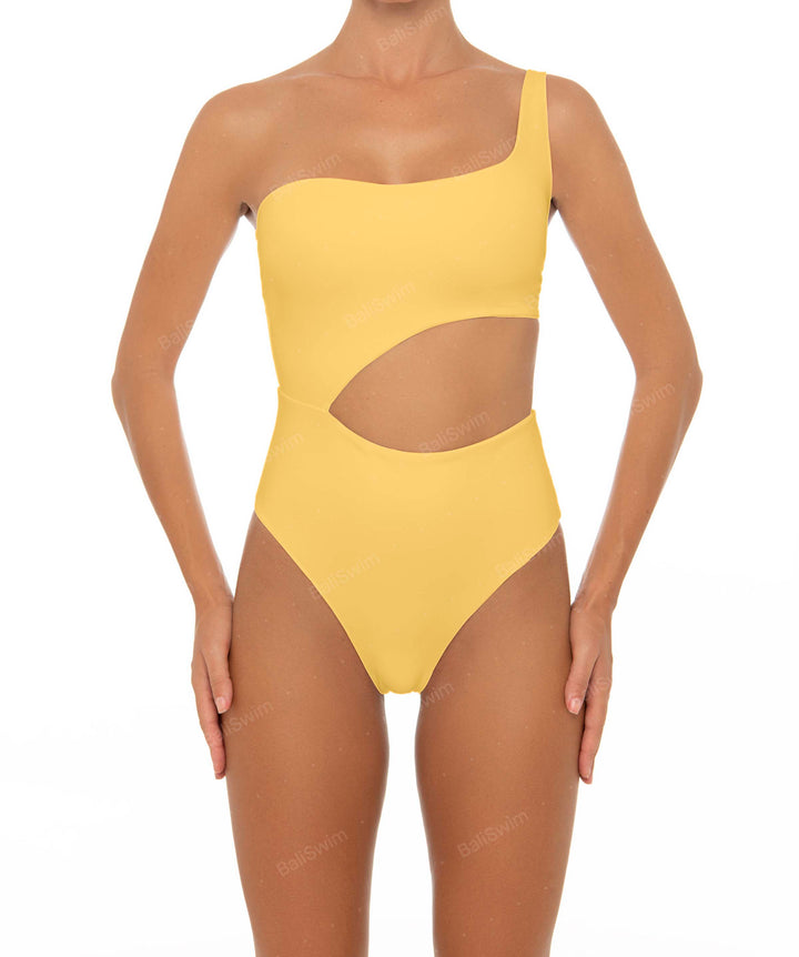 BSWS-S34 Asymmetrical Side Cutout One Piece