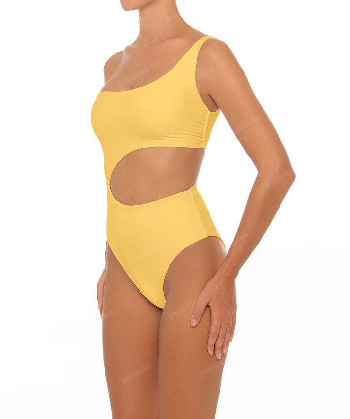 BSWS-S34 Asymmetrical Side Cutout One Piece