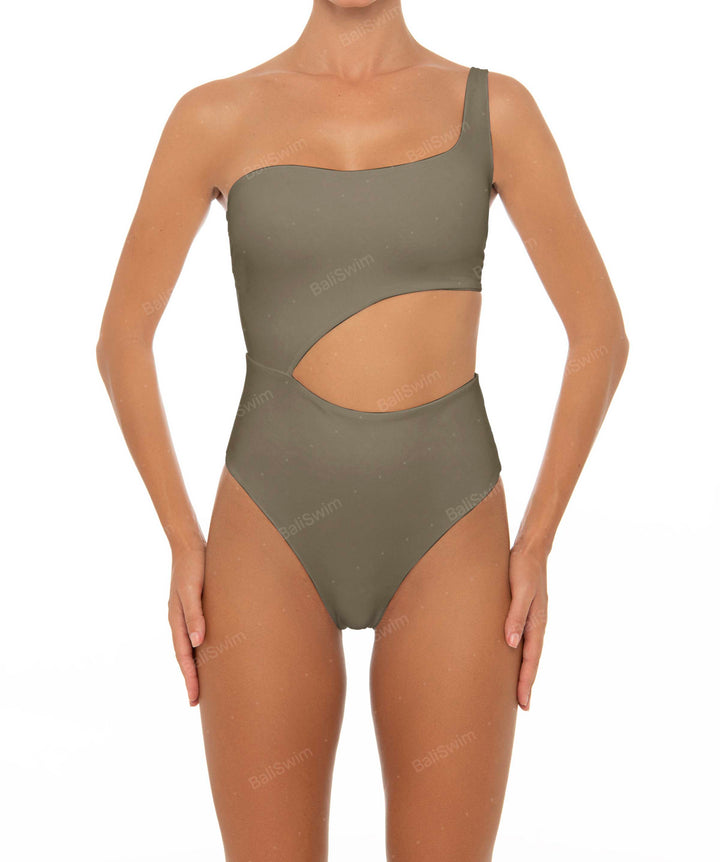 BSWS-S34 Asymmetrical Side Cutout One Piece