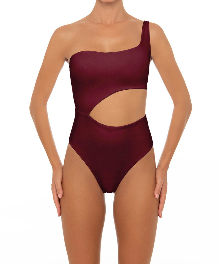 BSWS-S34 Asymmetrical Side Cutout One Piece