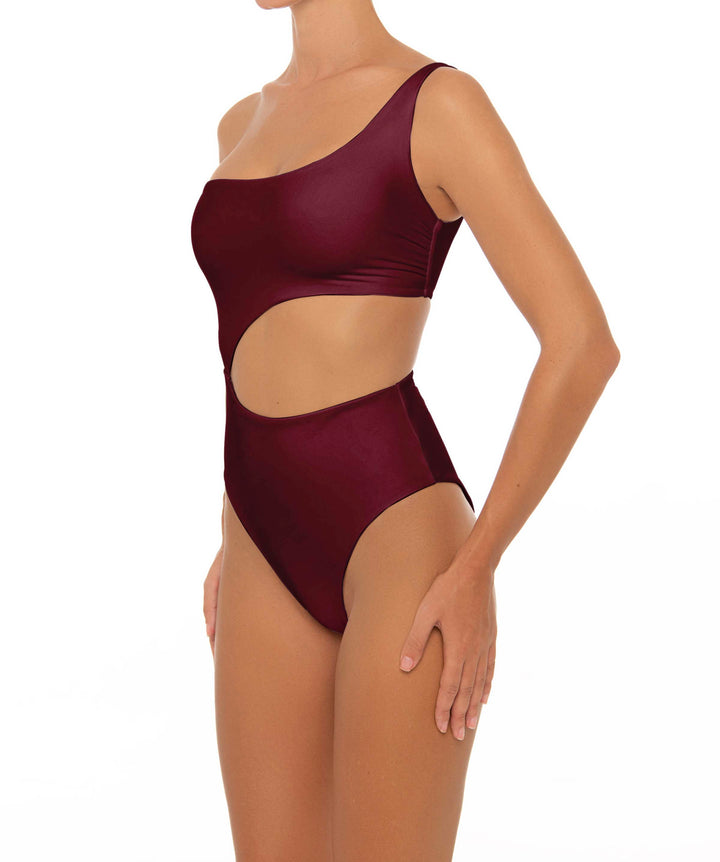 BSWS-S34 Asymmetrical Side Cutout One Piece