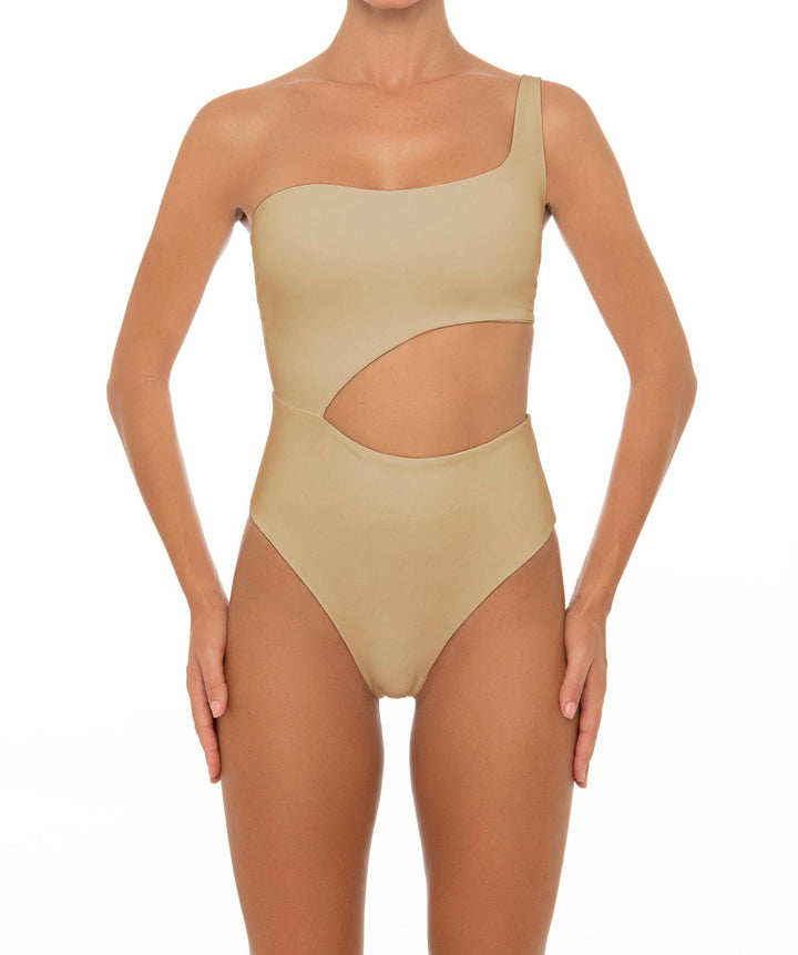 BSWS-S34 Asymmetrical Side Cutout One Piece