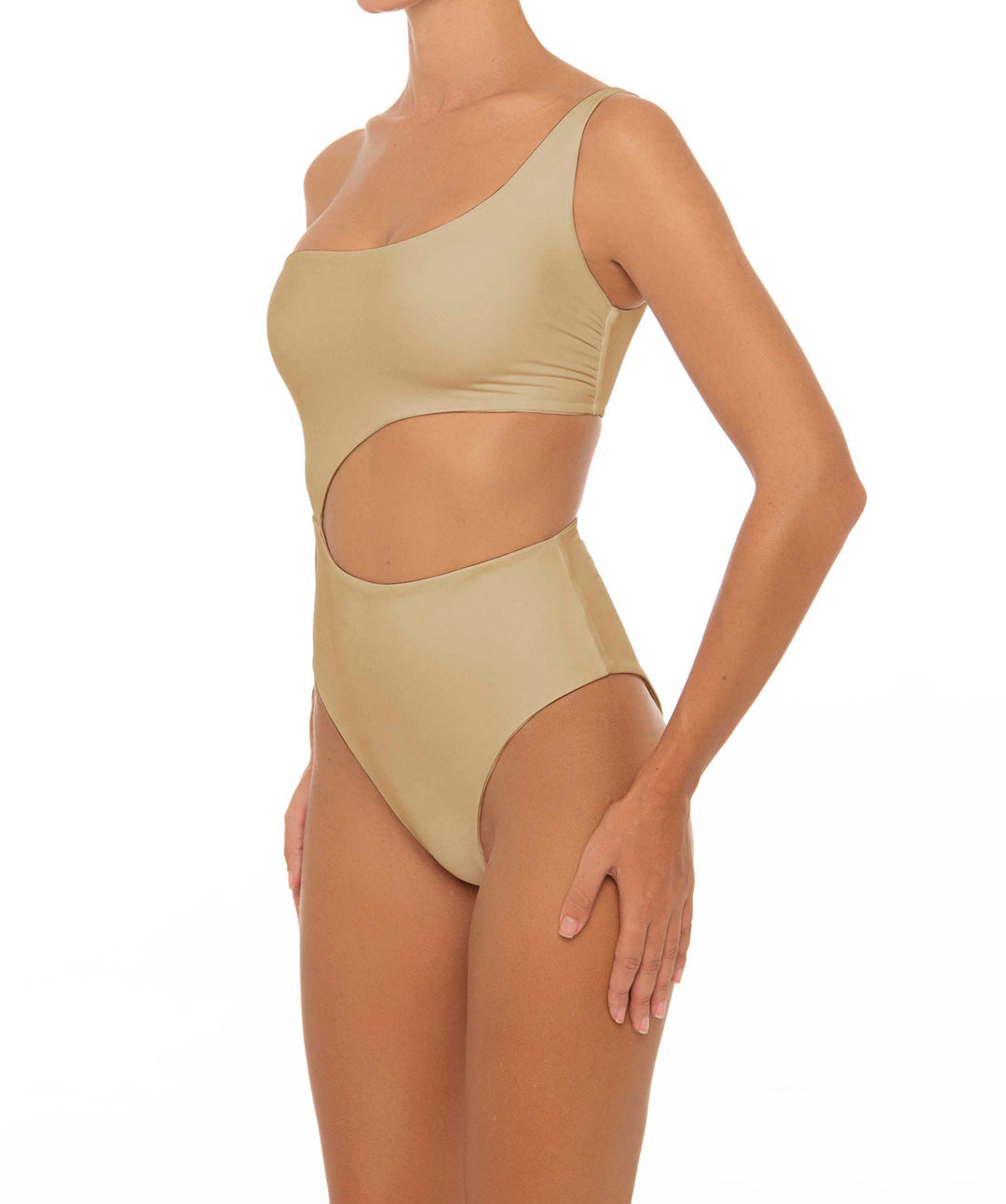 BSWS-S34 Asymmetrical Side Cutout One Piece