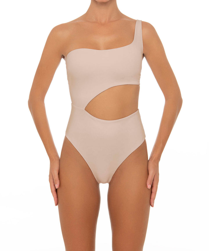 BSWS-S34 Asymmetrical Side Cutout One Piece