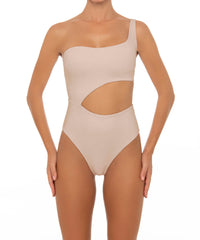 BSWS-S34 Asymmetrical Side Cutout One Piece