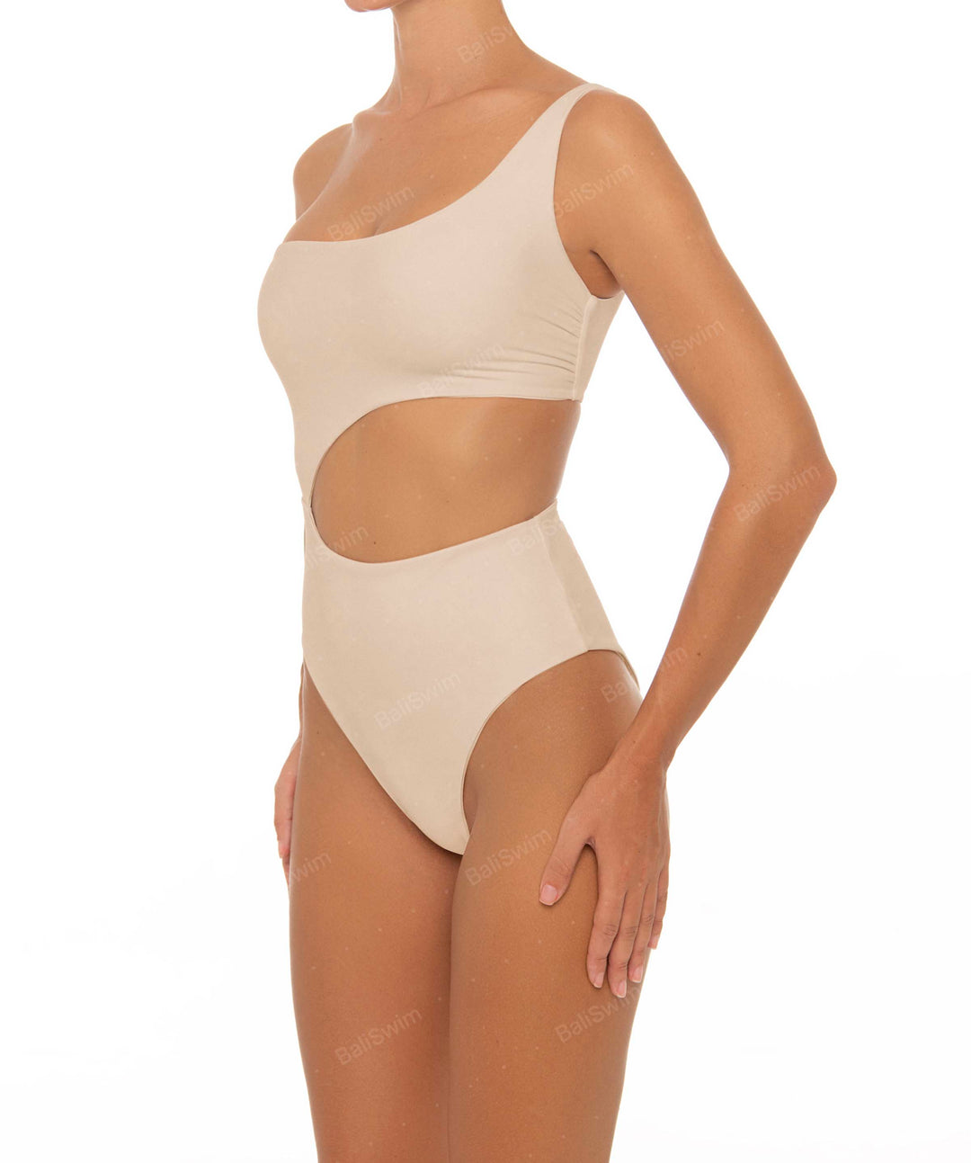 BSWS-S34 Asymmetrical Side Cutout One Piece