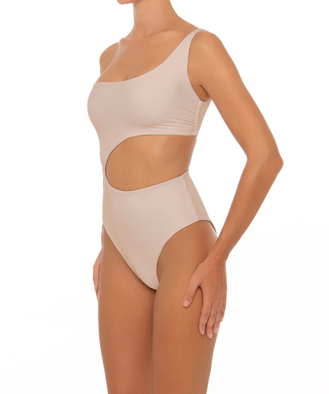 BSWS-S34 Asymmetrical Side Cutout One Piece