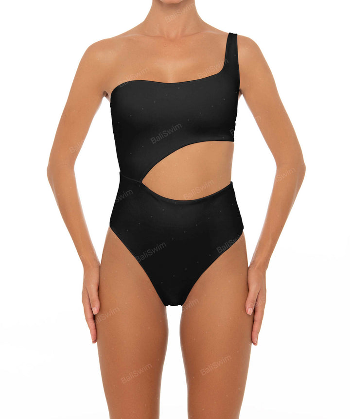 BSWS-S34 Asymmetrical Side Cutout One Piece