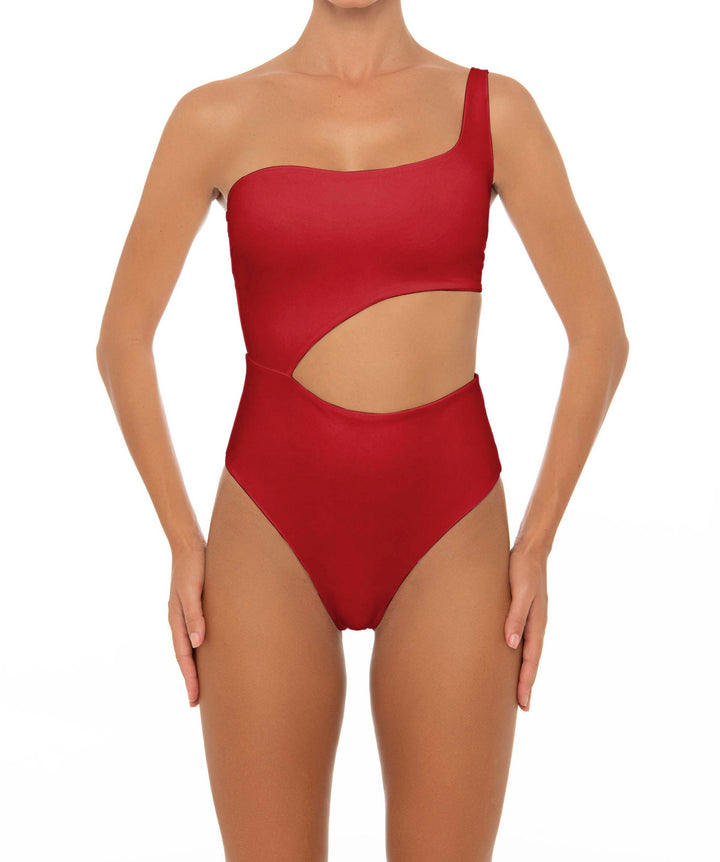 BSWS-S34 Asymmetrical Side Cutout One Piece