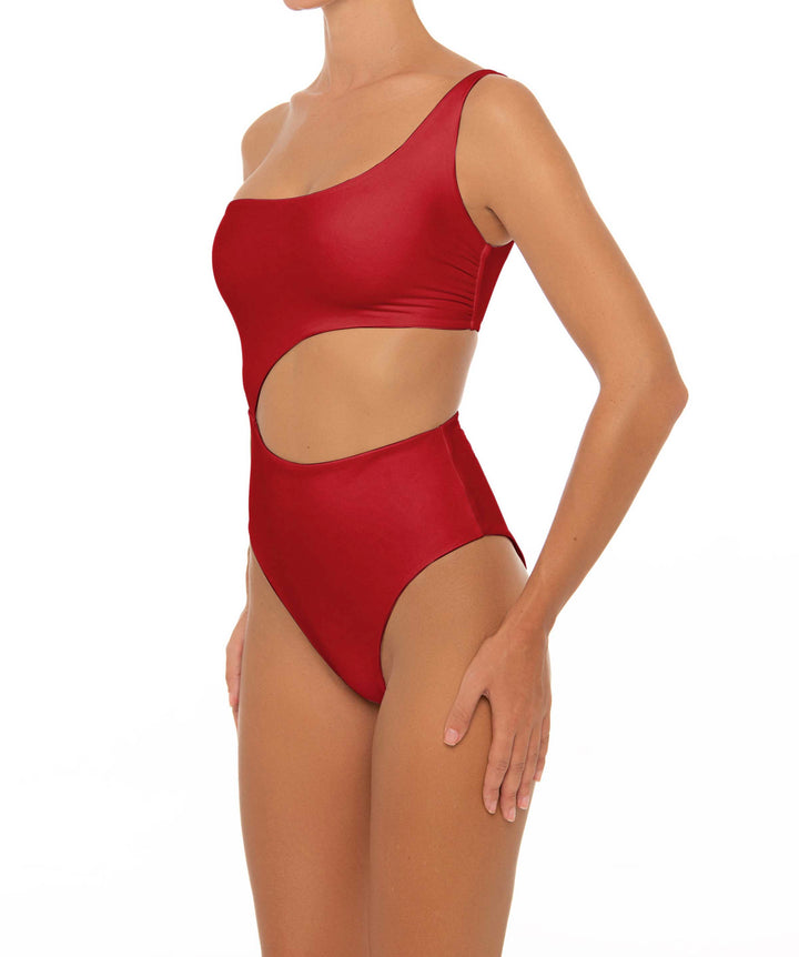 BSWS-S34 Asymmetrical Side Cutout One Piece
