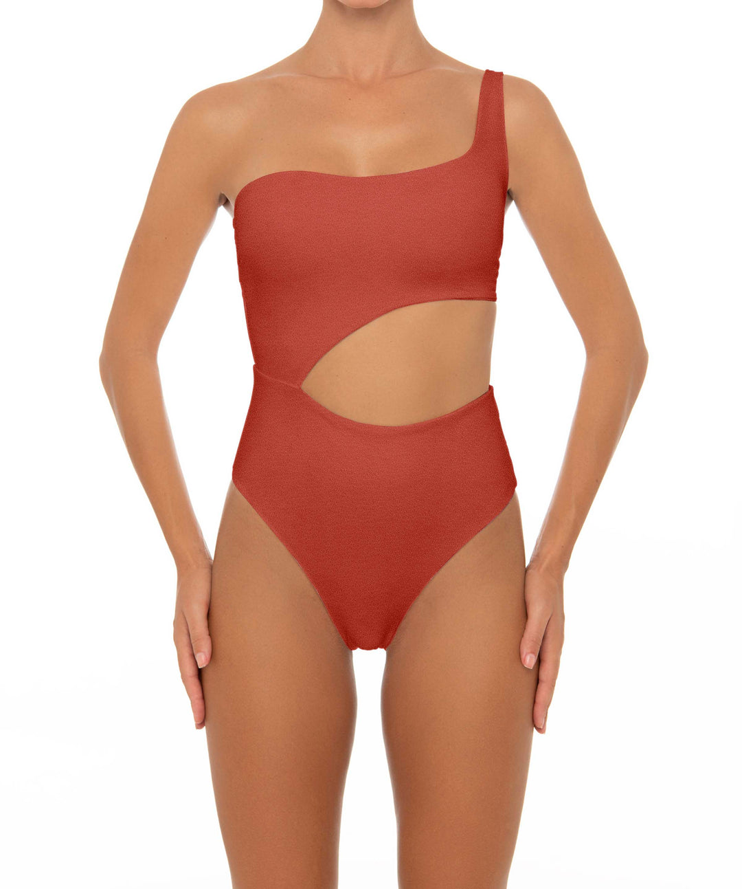 BSWS-S34 Asymmetrical Side Cutout One Piece