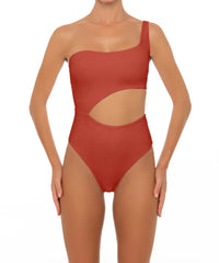 BSWS-S34 Asymmetrical Side Cutout One Piece