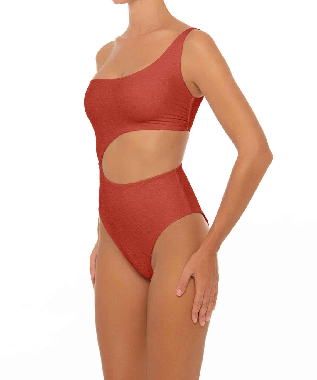 BSWS-S34 Asymmetrical Side Cutout One Piece