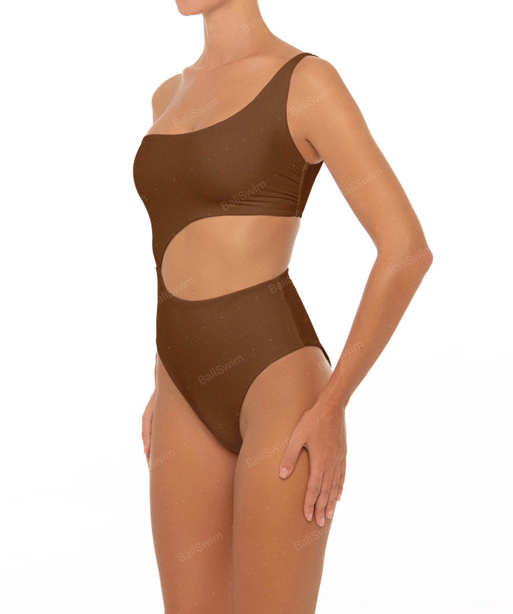 BSWS-S34 Asymmetrical Side Cutout One Piece