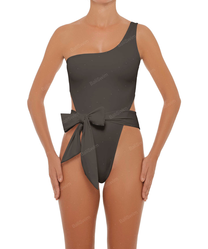 BSWS-S37 Asymmetrical Wrap One Piece