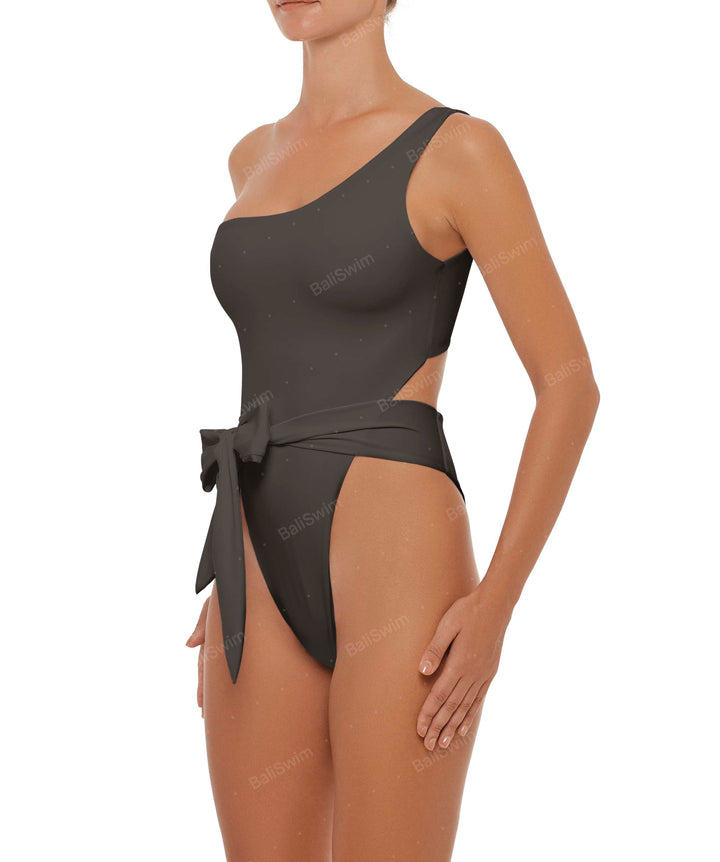 BSWS-S37 Asymmetrical Wrap One Piece