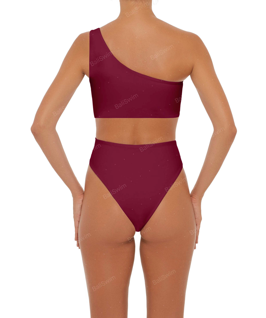 BSWS-S37 Asymmetrical Wrap One Piece