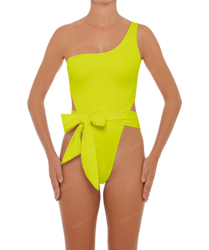 BSWS-S37 Asymmetrical Wrap One Piece