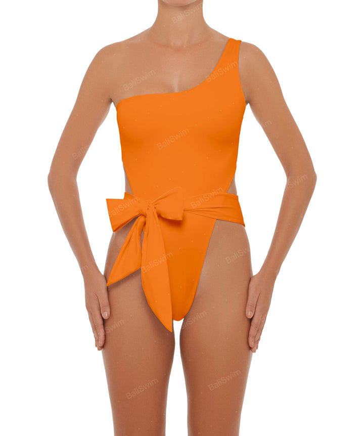 BSWS-S37 Asymmetrical Wrap One Piece