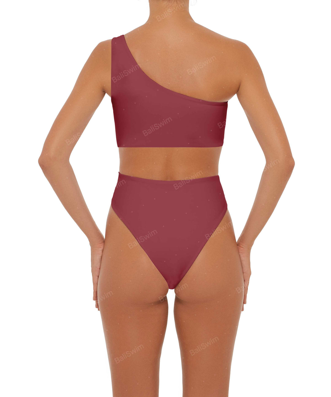 BSWS-S37 Asymmetrical Wrap One Piece