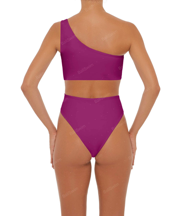 BSWS-S37 Asymmetrical Wrap One Piece