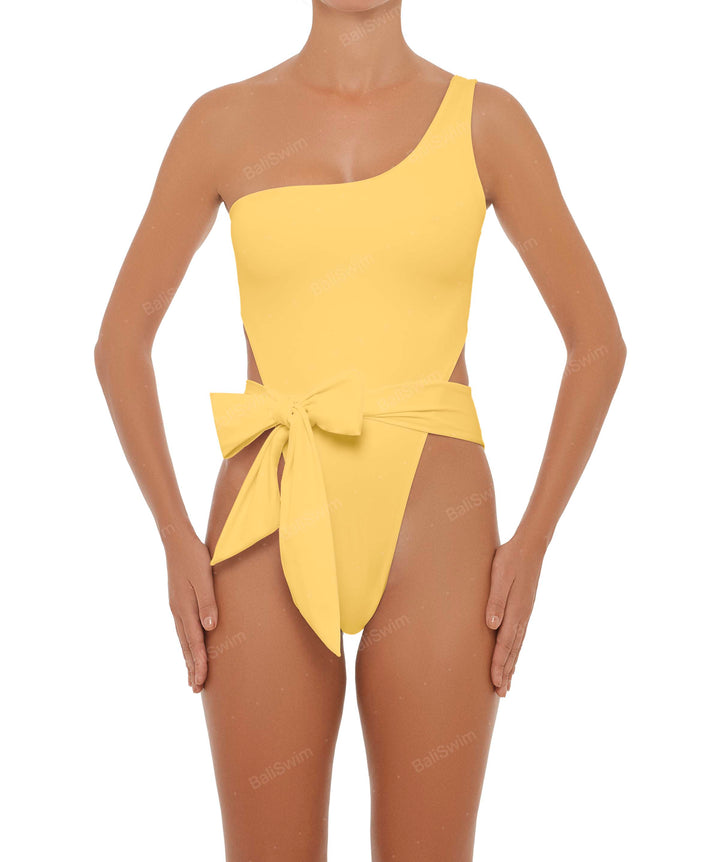 BSWS-S37 Asymmetrical Wrap One Piece