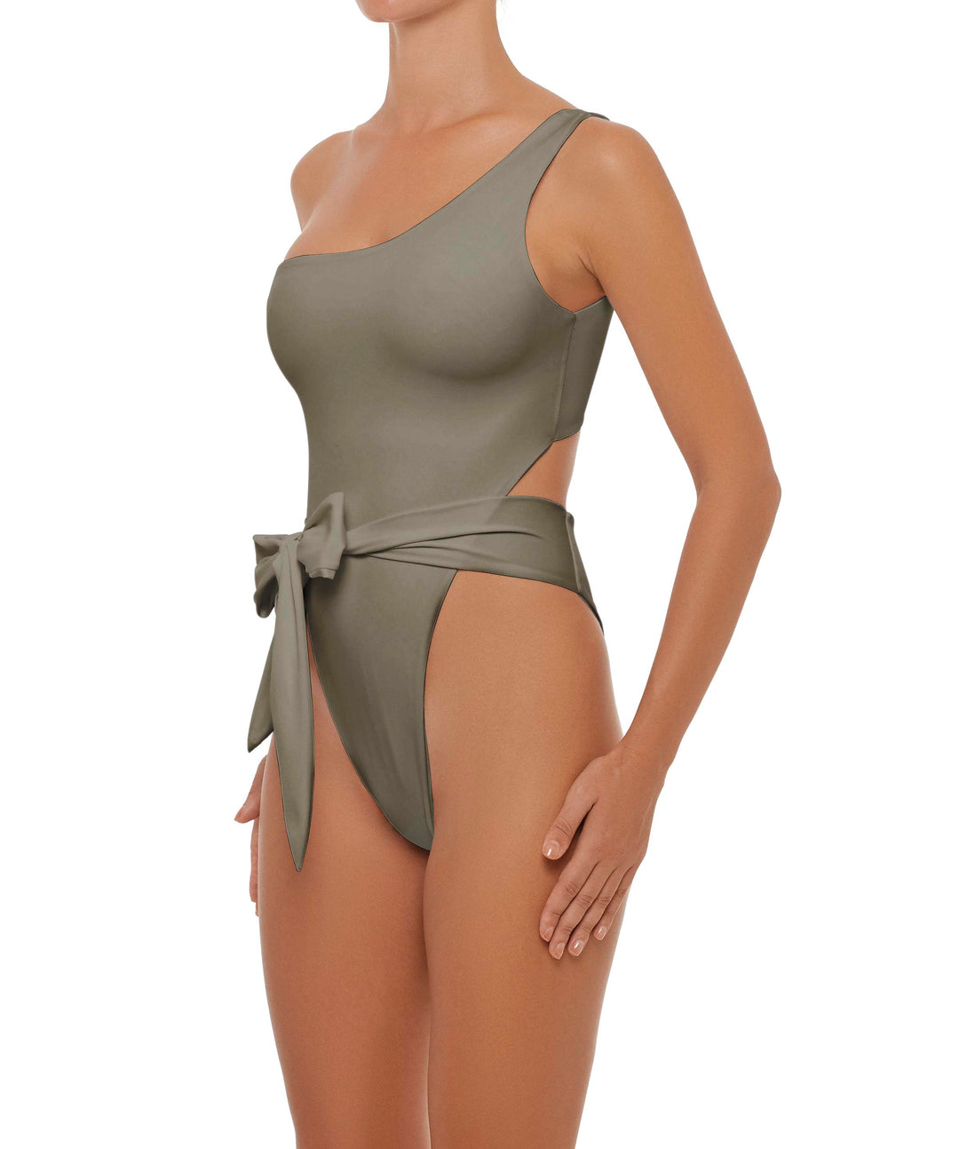 BSWS-S37 Asymmetrical Wrap One Piece
