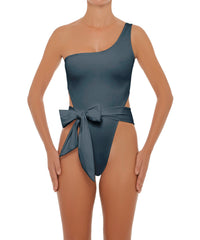 BSWS-S37 Asymmetrical Wrap One Piece
