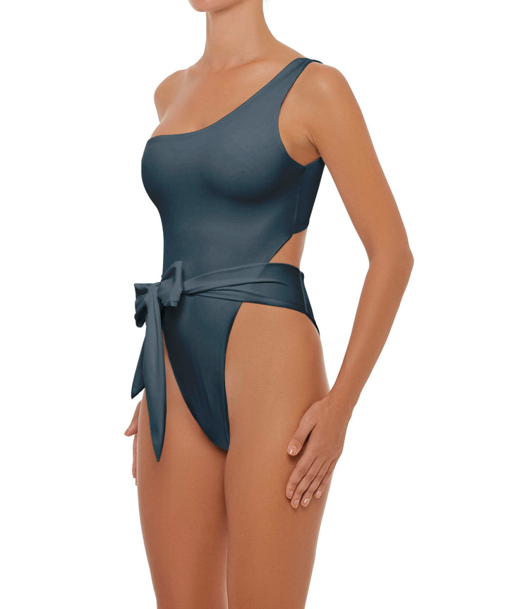BSWS-S37 Asymmetrical Wrap One Piece