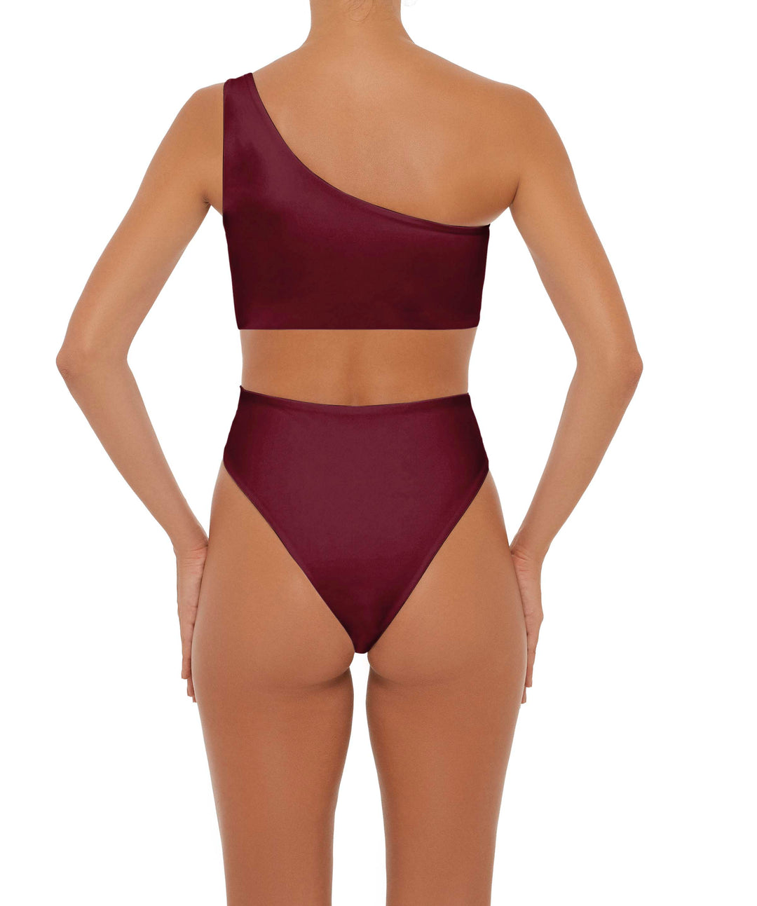 BSWS-S37 Asymmetrical Wrap One Piece