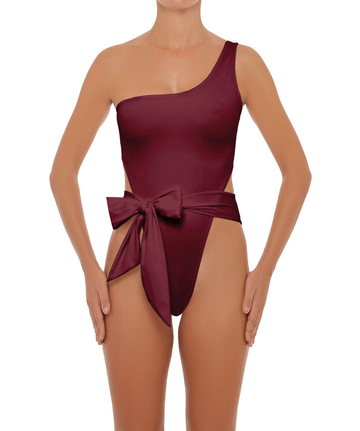 BSWS-S37 Asymmetrical Wrap One Piece